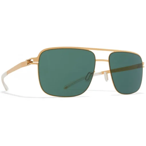Mykita - Wilder - NO1 - Frosted Gold Green - Metal Collection - Sunglasses - Eyewear - Avvenice