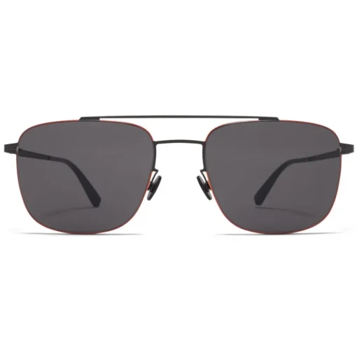 Mykita - Yuuto - Lessrim - Black Orange Dark Grey - Metal Collection - Sunglasses - Eyewear - Avvenice^ Sunglasses & Eyewear
