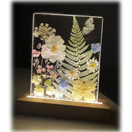 Natusi - Resin Art - Desire - Artisan Lamp with Natural Flowers - Handmade - Furnishings - Home - Avvenice^ Lighting & Lamps | Home Accessories