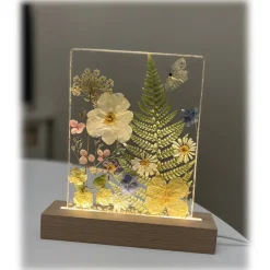 Natusi - Resin Art - Desire - Artisan Lamp with Natural Flowers - Handmade - Furnishings - Home - Avvenice^ Lighting & Lamps | Home Accessories