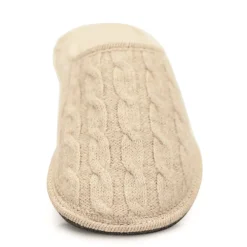 Neck Mate - Asolo - Artisan Woman Slippers - Wool Braided Cotta - Beige - Avvenice^ Slippers