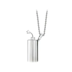 NESS1 - Have A Blast Necklace 9Kt White Gold and Diamond - Sex Bomb Collection - Handcrafted Necklace - High Quality Luxury - Avvenice^ Installations | Necklaces