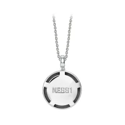 NESS1 - M.D.M.A Necklace 18Kt White Gold and Diamonds - Drug Collection - Handcrafted Necklace - High Quality Luxury - Avvenice^ Installations | Necklaces