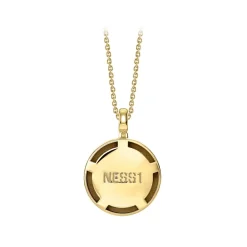 NESS1 - M.D.M.A Necklace 18Kt Yellow Gold and Diamond - Drug Collection - Handcrafted Necklace - High Quality Luxury - Avvenice
