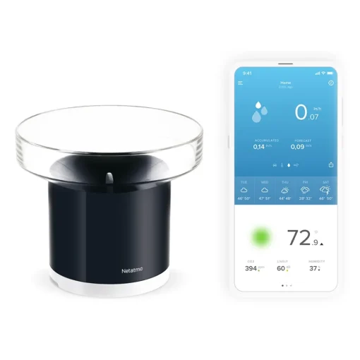 Netatmo - Smart Rain Gauge for Weather Station - Weather Station Smart Home - Weather Station - Avvenice
