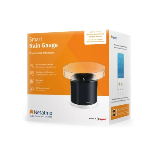 Netatmo - Smart Rain Gauge for Weather Station - Weather Station Smart Home - Weather Station - Avvenice