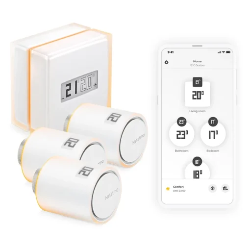 Netatmo - Thermostat + 3 Valves - Smart Thermostat - Avvenice^ Smart Home