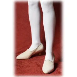 Venetian Reflections by Nicolao Nicolao Atelier - Décolleté Shoes - Woman Butter Color - Shoe - Made in Italy - Luxury Exclusive Collection - Avvenice