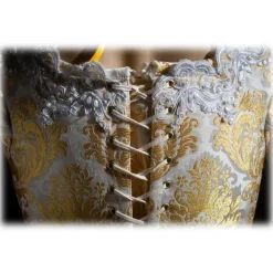 Venetian Reflections by Nicolao Nicolao Atelier - Lampasso Gold-White Woman Dress - Historical Costume - 1700 - Made in Italy - Luxury Exclusive Collection - Avvenice^ Jackets | Dresses