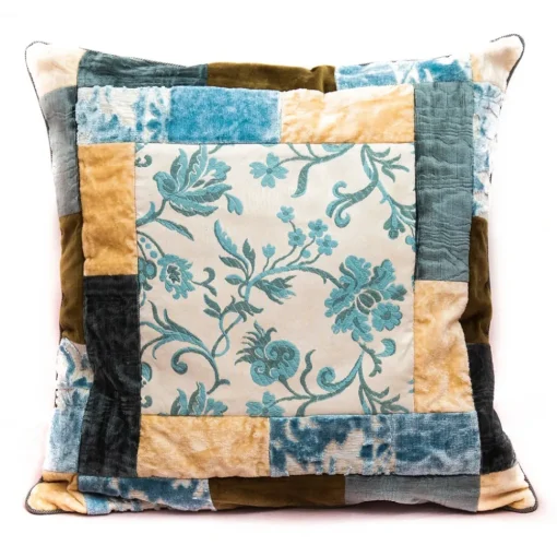 Venetian Reflections by Nicolao Nicolao Atelier - Liseree Rubelli Pillow - Shades of Light Blue - Pillow - Made in Italy - Luxury Exclusive Collection - Avvenice^ Furnishings