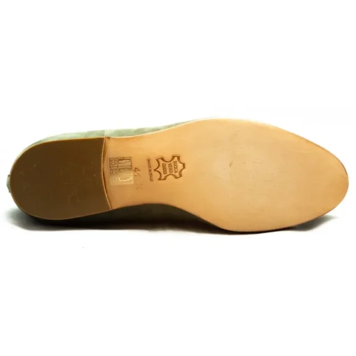 Venetian Reflections by Nicolao Nicolao Atelier - Man Shoe - Medieval Style Green Olive Color (Suede) - Shoe - Made in Italy - Luxury Exclusive Collection - Avvenice^ Shoes