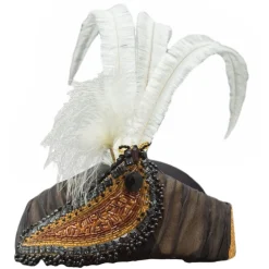 Venetian Reflections by Nicolao Nicolao Atelier - 30's Headband Hairstyle - Stones and Feathers - Hats - Made in Italy - Luxury Exclusive Collection - Avvenice^ Other Accessories