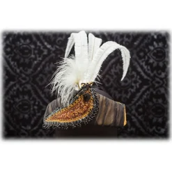 Venetian Reflections by Nicolao Nicolao Atelier - 30's Headband Hairstyle - Stones and Feathers - Hats - Made in Italy - Luxury Exclusive Collection - Avvenice^ Other Accessories