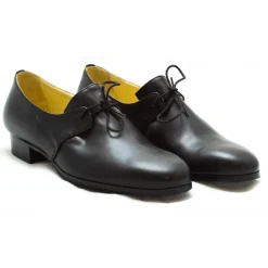 Venetian Reflections by Nicolao Nicolao Atelier - Shoe '700 - Man Black Color with Laces - Shoe - Made in Italy - Luxury Exclusive Collection - Avvenice^ Shoes