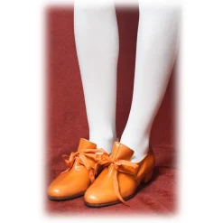 Venetian Reflections by Nicolao Nicolao Atelier - Shoe '700 - Man Orange Color - Shoe - Made in Italy - Luxury Exclusive Collection - Avvenice^ Shoes