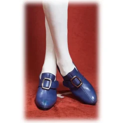 Venetian Reflections by Nicolao Nicolao Atelier - Shoe '700 - Man Blue Color - Shoe - Made in Italy - Luxury Exclusive Collection - Avvenice