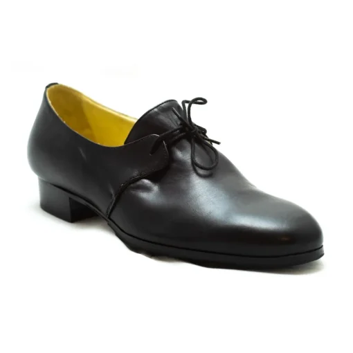 Venetian Reflections by Nicolao Nicolao Atelier - Shoe '700 - Man Black Color with Laces - Shoe - Made in Italy - Luxury Exclusive Collection - Avvenice^ Shoes