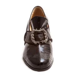 Venetian Reflections by Nicolao Nicolao Atelier - Shoe '700 - Woman Black Color (Varnish) - Shoe - Made in Italy - Luxury Exclusive Collection - Avvenice