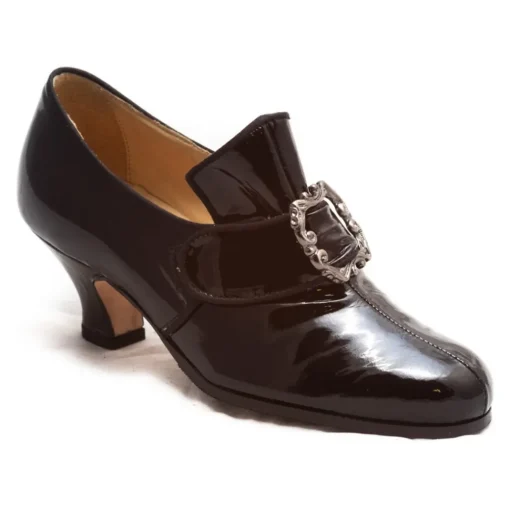 Venetian Reflections by Nicolao Nicolao Atelier - Shoe '700 - Woman Black Color (Varnish) - Shoe - Made in Italy - Luxury Exclusive Collection - Avvenice