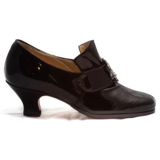 Venetian Reflections by Nicolao Nicolao Atelier - Shoe '700 - Woman Black Color (Varnish) - Shoe - Made in Italy - Luxury Exclusive Collection - Avvenice