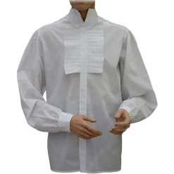 Venetian Reflections by Nicolao Nicolao Atelier - 19th Century Shirt with Pleated Jabot - Shirt - Made in Italy - Luxury Exclusive Collection - Avvenice^ Shirts | Dresses