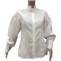 Venetian Reflections by Nicolao Nicolao Atelier - Women's Shirt Pattern of Late 19th Century Inspiration - Shirt - Made in Italy - Luxury Exclusive Collection - Avvenice