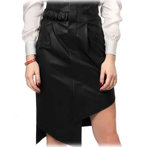 Noblesse Oblige - Monte-Carlo - Tararo - Black - Skirt - Luxury Exclusive Collection - Avvenice
