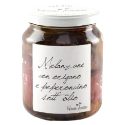 Nonno Andrea - Marinated Eggplants with Chili Pepper and Oregano - Marinated Vegetables Organic - Avvenice^ Preserved Foods