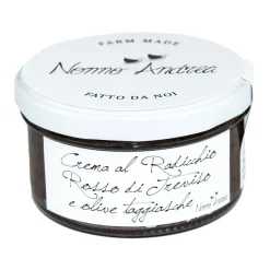 Nonno Andrea - Radicchio Rosso of Treviso I.G.P. Cream with Taggiasca Olives - Creams Organic - Avvenice^ Preserved Foods