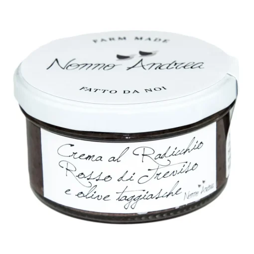 Nonno Andrea - Radicchio Rosso of Treviso I.G.P. Cream with Taggiasca Olives - Creams Organic - Avvenice^ Preserved Foods