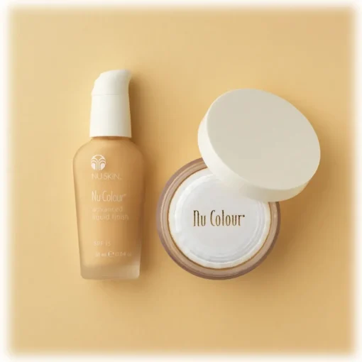 Nu Skin - Advanced Liquid Finish Anti-Ageing Foundation with SPF 15 - Medium Ochre - 30 ml - Body Spa - Beauty - Avvenice^ Natural Cosmetics