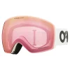 Oakley - Flight Deck™ L - Prizm Snow Hi Pink - Pilot White - Snow Goggles - Eyewear - Avvenice