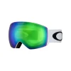 Oakley - Flight Deck™ L - Prizm Snow Jade Iridium - Matte White - Snow Goggles - Eyewear - Avvenice^ Ski Googles