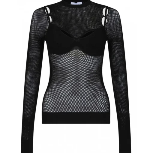 Off-White - Arrow Fishnet Top - Exclusive Luxury Collection - Avvenice^ Sweatshirts