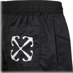 Off-White - Black Arr Surfer Swim Shorts - Exclusive Luxury Collection - Avvenice^ Swimwear