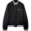Off-White - Black College Sateen Souvenir Jacket - Exclusive Luxury Collection - Avvenice^ Jackets