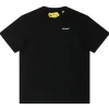Off-White - Black Cotton Logo Print T-Shirt - Exclusive Luxury Collection - Avvenice