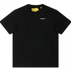 Off-White - Black Cotton Logo Print T-Shirt - Exclusive Luxury Collection - Avvenice