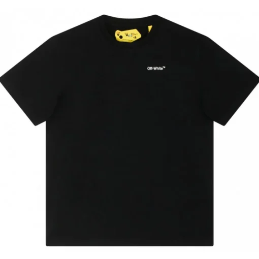 Off-White - Black Cotton Logo Print T-Shirt - Exclusive Luxury Collection - Avvenice