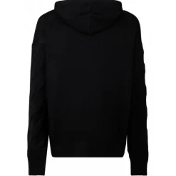 Off-White - Black 3D Diag Knit Hoodie - Exclusive Luxury Collection - Avvenice