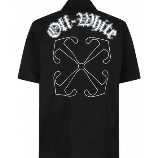 Off-White - Black Gothic Arrow Shirt - Exclusive Luxury Collection - Avvenice^ T-shirt