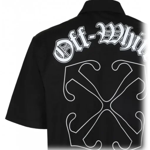 Off-White - Black Gothic Arrow Shirt - Exclusive Luxury Collection - Avvenice^ T-shirt