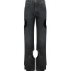 Off-White - Black Meteor Jeans - Exclusive Luxury Collection - Avvenice