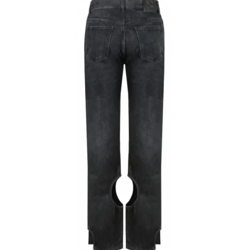 Off-White - Black Meteor Jeans - Exclusive Luxury Collection - Avvenice