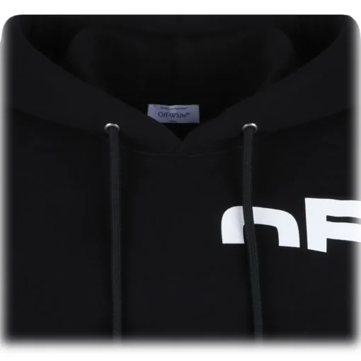 Off-White - Black Shared Logo Hoodie - Exclusive Luxury Collection - Avvenice