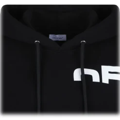 Off-White - Black Shared Logo Hoodie - Exclusive Luxury Collection - Avvenice