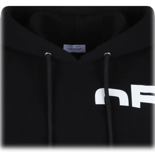 Off-White - Black Shared Logo Hoodie - Exclusive Luxury Collection - Avvenice