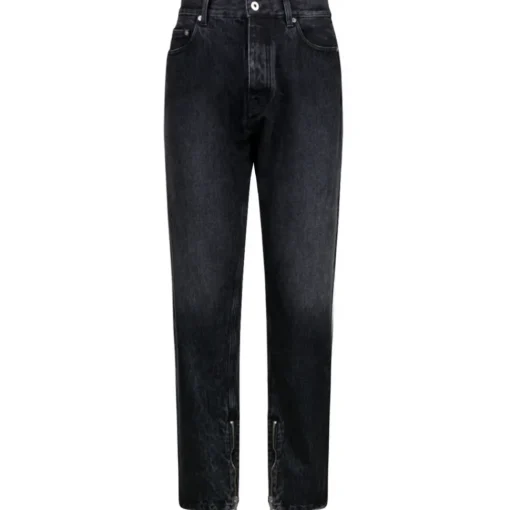 Off-White - Black Straight Jeans - Exclusive Luxury Collection - Avvenice^ Trousers