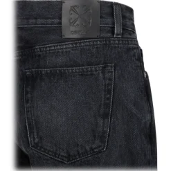 Off-White - Black Straight Jeans - Exclusive Luxury Collection - Avvenice^ Trousers