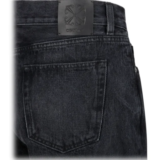 Off-White - Black Straight Jeans - Exclusive Luxury Collection - Avvenice^ Trousers
